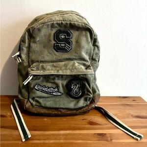 Pottery Barn Harry Potter Slytherin Back Pack Green